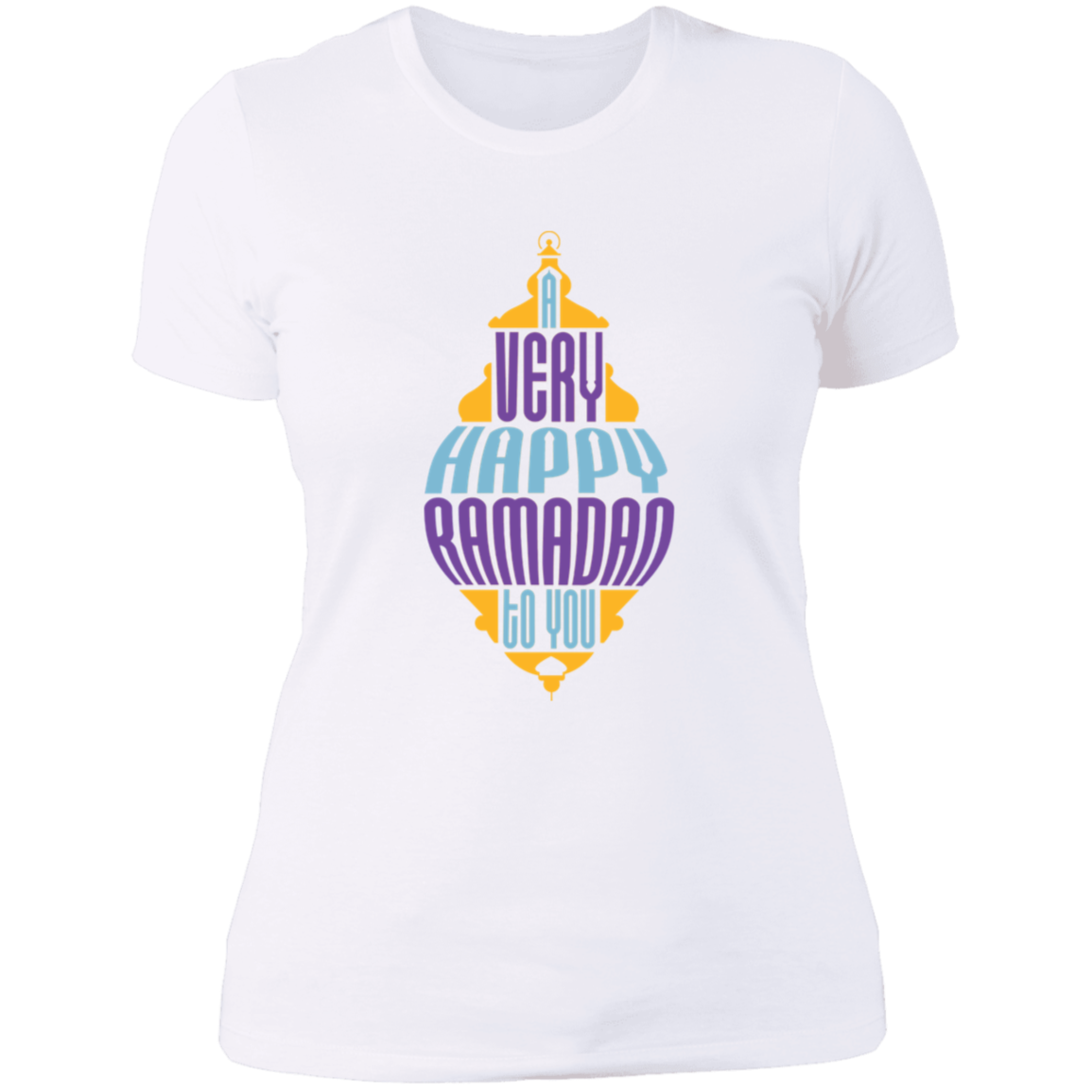 A Very Happy Ramadan To You Print Ladies T-Shirt