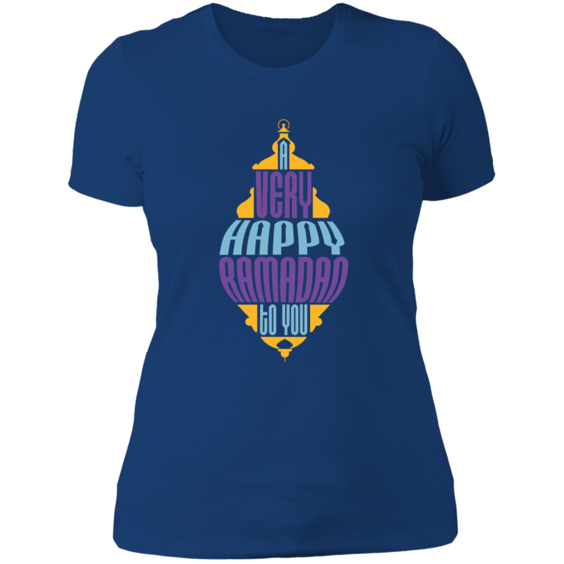 A Very Happy Ramadan To You Print Ladies T-Shirt