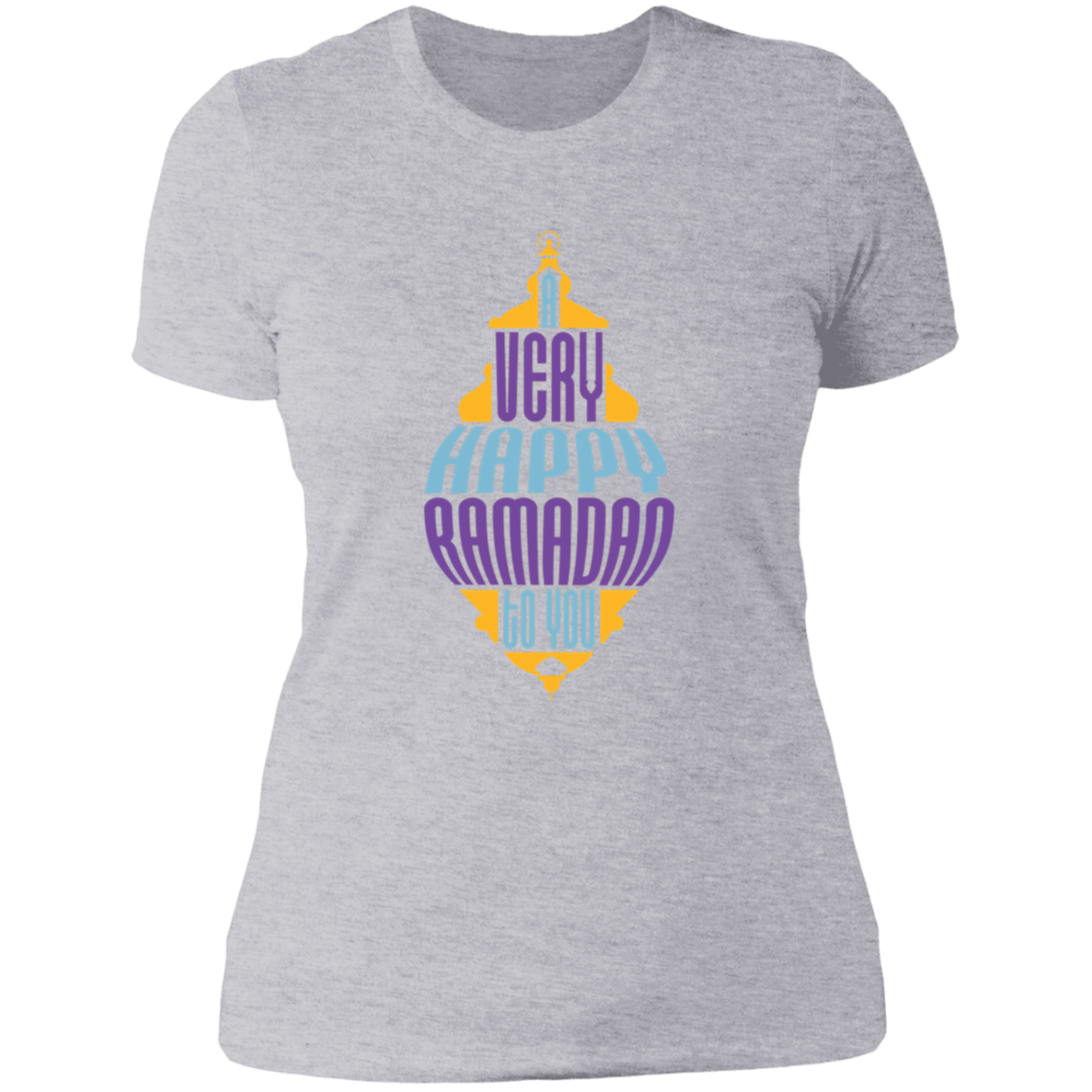 A Very Happy Ramadan To You Print Ladies T-Shirt