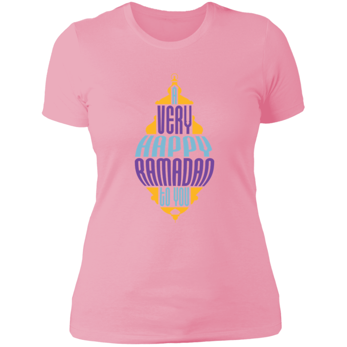 A Very Happy Ramadan To You Print Ladies T-Shirt