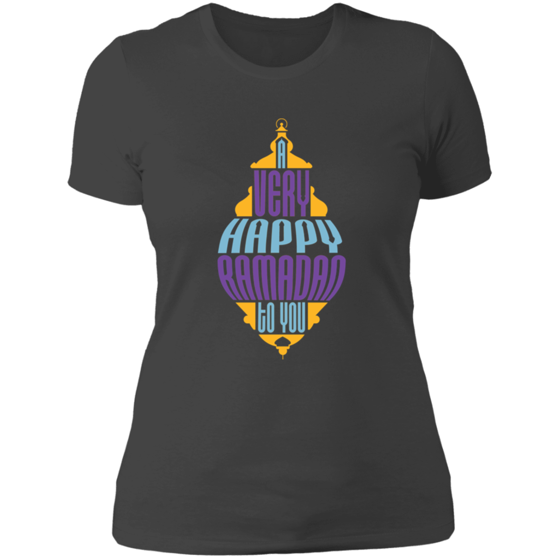 A Very Happy Ramadan To You Print Ladies T-Shirt