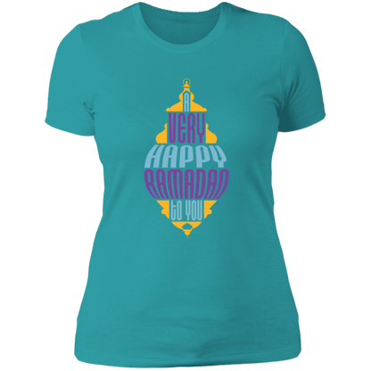 A Very Happy Ramadan To You Print Ladies T-Shirt