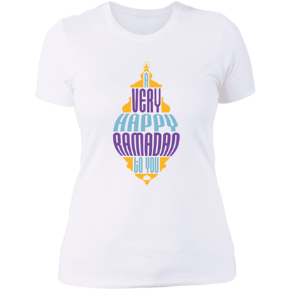 A Very Happy Ramadan To You Print Ladies T-Shirt