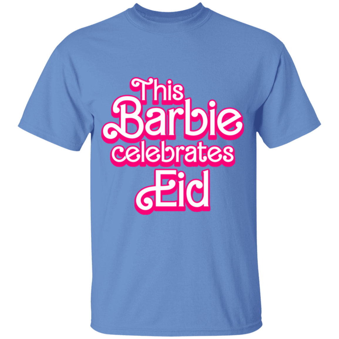 Eid in Pink Youth Cotton T-Shirt