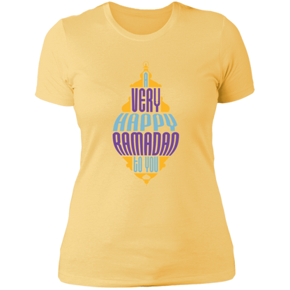 A Very Happy Ramadan To You Print Ladies T-Shirt