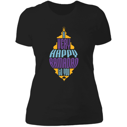 A Very Happy Ramadan To You Print Ladies T-Shirt