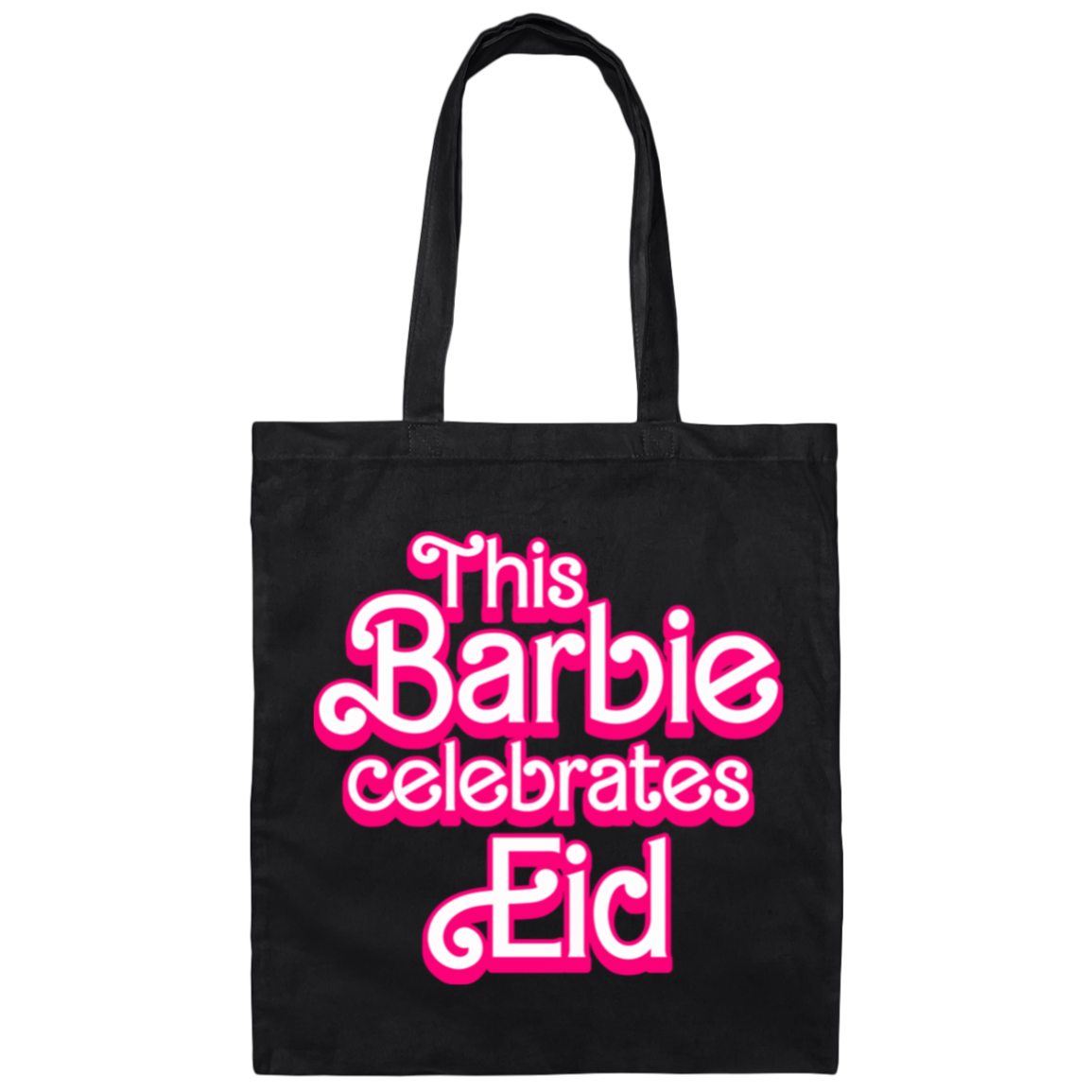 Eid in Pink Canvas Tote Bag