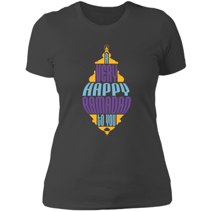 A Very Happy Ramadan To You Print Ladies T-Shirt