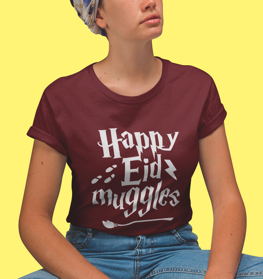 Happy Eid Muggles Ladies T-shirt